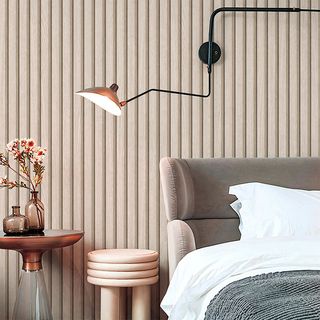 TAPIO วอลเปเปอร์ ลายไม้ รุ่นTIMBER-01 ขนาด 45x1000 ซม. สีน้ำตาลอ่อน