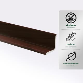 GREAT WOOD ไม้บัวเข้ามุม PVC  FCN-0302I (CH01) 30x30x2700มม. สีสัก