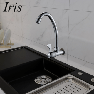 Iris ก๊อกอ่างล้างจานแบบติดผนังตัว C รุ่น ดีว่า 702-8