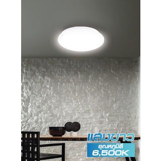 HI-TEK ชุดโคม LED เพดานกลม หลังนูนลาบเรียบ 24W (DL) แสงขาว