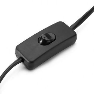 EILON ขั้วห้อยหลอดไฟ ขั้ว E27 พร้อมสายไฟปลั๊กเสียบ ยาว 1m มีสวิตซ์เปิด-ปิด รุ่น DTX-2580 สีดำ