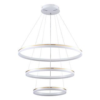 EILON ไฟแขวนเพดานโมเดิร์น 220W รุ่น EXDD-BCXD66532/40+60+80 สีเทา-ขาว