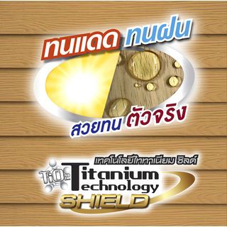 Woodtect วูดเทค ไฟเบอร์ซีเมนต์ FT-105 โปร่งแสง 1กล. สีไม้สัก