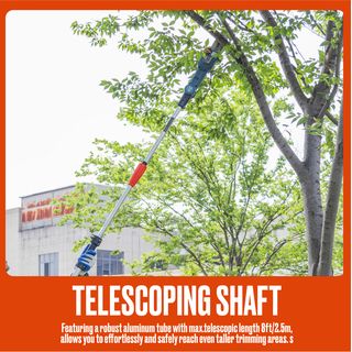 SENIX เลื่อยตัดกิ่งไม้สูงไร้สาย ขนาด 8 นิ้ว 20V(Max) ปรับสูง 1.85 - 2.5 เมตร (พร้อมแบตเตอรี่ 4.0Ah 1 ก้อน) รุ่น CSPX2-M-EU สีน้ำเงิน - ดำ