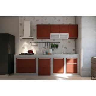 MJ ตู้แขวนเดี่ยวบานทึบตรง 60x35x60 ซม. SAV-W606-WN สีวอลนัท
