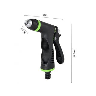 Tree O ปืนฉีดน้ำหัวฉีดอลูมิเนียมปรับ2รูปแบบ รุ่นGLB-8208-0 สีเขียวดำ