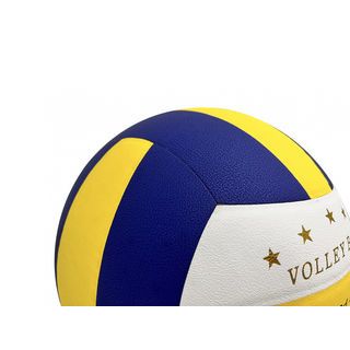 FORTEM ลูกวอลเลย์บอล PU เบอร์ 5 รุ่น PVB02 ขนาด Φ21 ซม. สีน้ำเงิน-เหลือง แถมเข็มก๊าซ