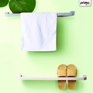 Primo ราวพาดผ้าพลาสติก รุ่น B013L-BE ขนาดยาว 60 ซม. สีขาว