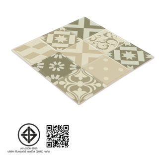 Marbella กระเบื้องเซรามิคปูพื้น 16x16 นิ้ว รุ่น บิโตเลีย บราว SY25 (12P)