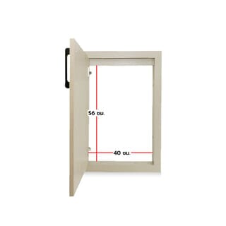 CLOSE  บานซิงค์เดี่ยว  uPVC  LIMA ขนาด 45x66 ซม. Vacuum สีเบจ 