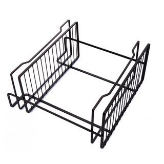 Iris ตะแกรงชั้นวางของอเนกประสงค์ 2 ชั้น รุ่น PQS-SLB041   สีดำ