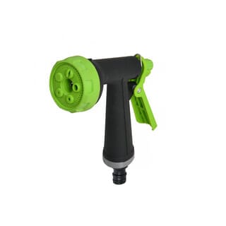 Tree O Plus ปืนฉีดน้ำอลูมิเนียมหุ้มพลาสติกปรับ5รูปแบบ รุ่นGLB-623013-0 สีเขียวดำ