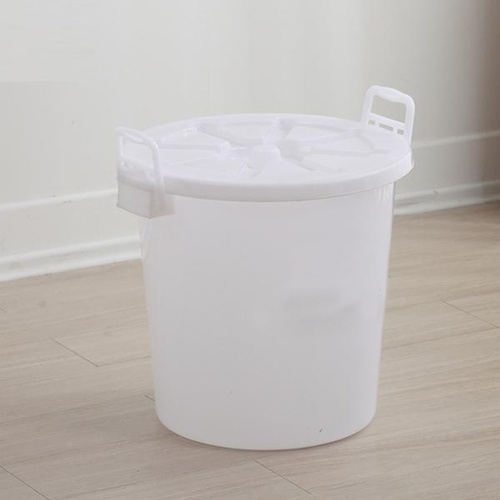 GOME ถังน้ำพลาสติกพร้อมฝา 40 ลิตร รุ่น HX0032499 ขนาด 43.5x43.5x41.5 ซม. สีขาว