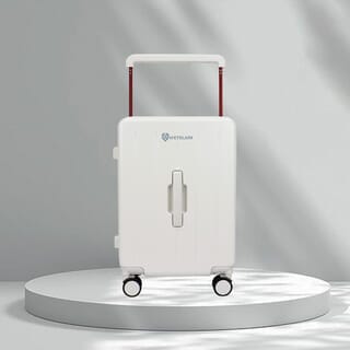 WETZLARS กระเป๋าเดินทางแบบด้านจับยาว ขนาด 20 นิ้ว  รุ่น Amber-01 ขนาด 23.50x36.50x50 ซม. สีขาวไวท์ชูก้า