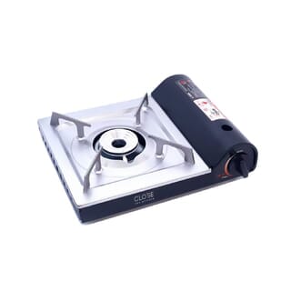 CLOSE เตาแก๊สพกพา 1 หัวเตา TRIXIE สีเงิน-ดำ