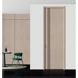 HOLZTUR ชุดประตูปิดผิวเมลามีนพร้อมวงกบ รุ่น GS-SS31 ขนาด 88x216ซม.