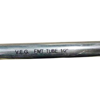 V.E.G. ท่อเหล็กร้อยสายไฟ รุ่น EMT-A ขนาด : 1/2   (17.93mm*1.07mm*3.05m)