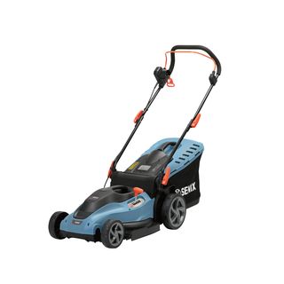 SENIX รถตัดหญ้าไฟฟ้า ขนาด420 มม. 1,800W รุ่นLPPE18-M-EU สีน้ำเงินดำ
