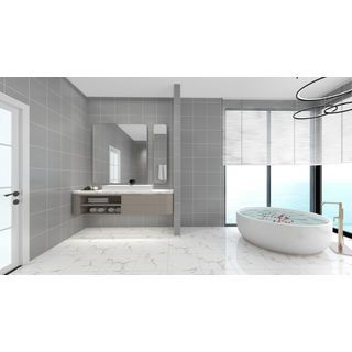 Marbella กระเบื้องเซรามิคปูพื้น 40X40 ซม. รุ่น โนร่าไวท์ DJ002 Random Gloss (12P)