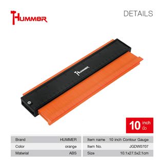 HUMMER ตัวลอกแบบงานกระเบื้อง รุ่น JGDW0707 ขนาดยาว 10  นิ้ว ลึก 3cm  (10.10X27.5X2.1cm)