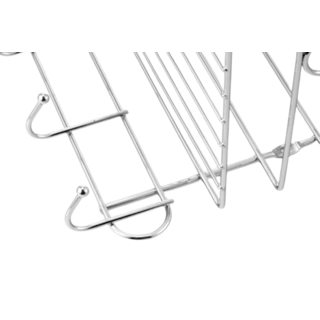 Iris ตะแกรงชั้นวางของอเนกประสงค์ รุ่น โนล่า PQS-TQ-0875B ขนาด 28x15x18 ซม.