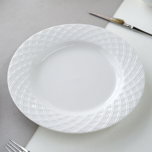 ADAMAS จานเซรามิค 6 นิ้ว FIONA-WH01 สีขาว