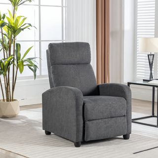 PULITO เก้าอี้พักผ่อนผ้า รุ่น MAROSE ขนาด 67x87x100 ซม. สีเทาเข้ม 