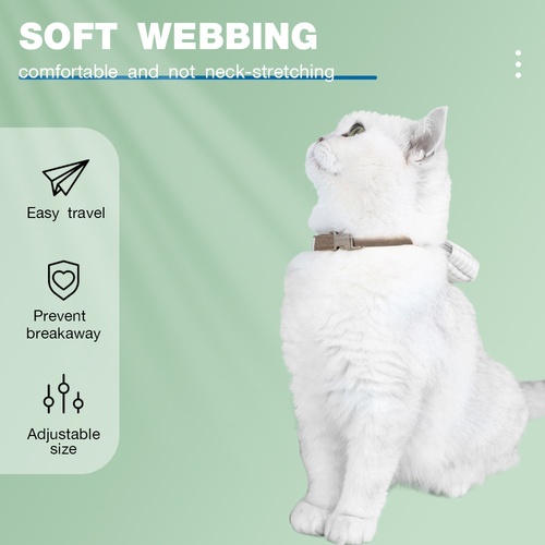 DUDUPETS สายจูงสัตว์เลี้ยง รุ่นS03-Mขนาด9.5X10X120ซม.สีกากี