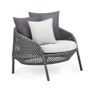 SUMMER SETเก้าอี้ outdoor อลูมิเนียม Jomthong  ขนาด 93x92x65 ซม. สีเทาอ่อน