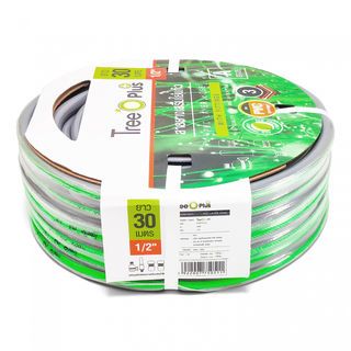 Tree’O สายยาง พีวีซี เสริมใยแก้ว เกรด A พร้อมข้อต่อ ขนาด 1/2