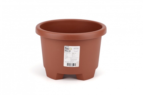 Tree  O กระถางต้นไม้ รุ่น 6PY007-GY ขนาด 27 x 27 x 18.5 ซม. (12นิ้ว) สี แดงอิฐ