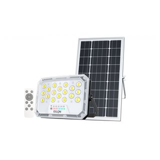 EILON โคมฟลัดไลท์โซล่าเซลส์ MOON KNIGHT รุ่นTP-S-FL-50DL +รีโมท  Monocrystalline silicon 50W แสงเดย์ไลท์