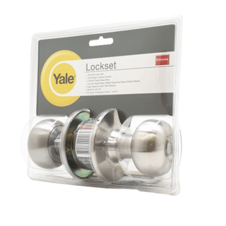 YALE ลูกบิดห้องทั่วไป หัวลูกจันสเตนเลส 304 จานใหญ่ รุ่น KN-VCN5227US32D สีสเตนเลส