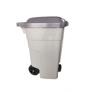 ICLEAN ถังขยะเหยียบทรงเหลี่ยม 80 ลิตร ขนาด 55x51x75 ซม. รุ่น TG55312 สีเทา