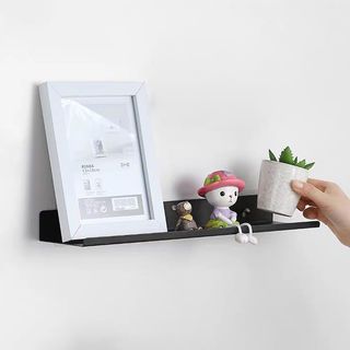 DELICATO ชั้นติดผนัง รุ่น LOFT-BK ขนาด 12×60×4ซม. สีดำ