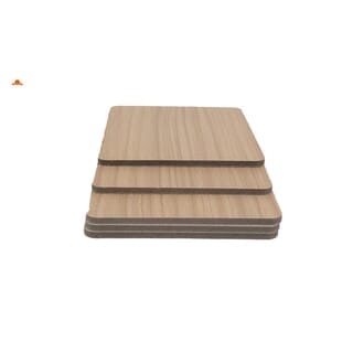 GREAT WOOD แผ่นลามิเนตปิดผิว HPL สีไม้โอ๊ค รุ่นSD9026-221 ขนาด122*280*0.8 ซม.