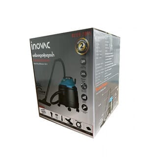 INOVAC เครื่องดูดฝุ่นดูดน้ำ  1400  วัตต์  ขนาด 20 ลิตร รุ่น RL128-D1200-20PS  สีฟ้า