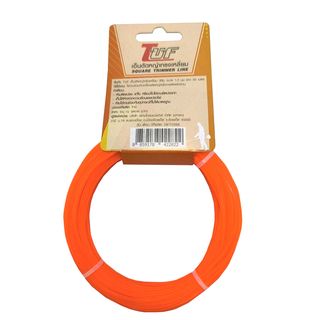 TUF เอ็นตัดหญ้าเส้นเหลี่ยม สีส้ม ขนาด 1.3มม. ยาว 30ม.