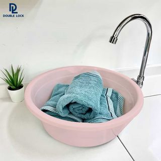 GOME กะละมังกลม 10.5L ขนาด 40x40x13.5cm. รุ่น No.40 สีชมพูพาสเทล 