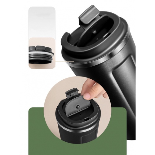 SANE แก้วน้ำเก็บอุณหภูมิ 500ML YORI-BL500 สีดำ