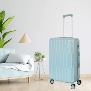 WETZLARS กระเป๋าเดินทางขนาด 24 นิ้ว รุ่น BOLSA-BLUE M-TSA ขนาด 24x41x65ซม. สีฟ้า