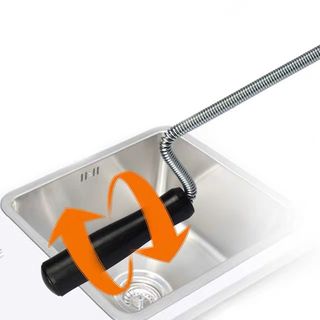 ICLEAN สายทะลวงท่อ รุ่น DU002 ขนาด 6มม.x9เมตร (19x19x4 ซม.) สีดำ