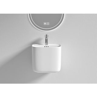 Verno อ่างล้างหน้าแบบแขวน ขนาด 45x42x40cm รุ่น ลิลลี่ 6410