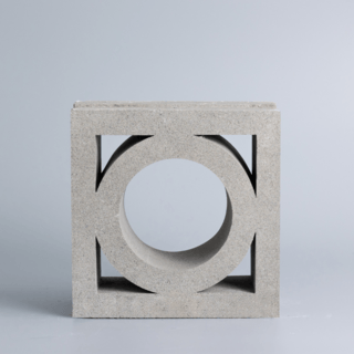 วีบล็อค อิฐบล็อกช่องลมลาย ลายโดนัท ขนาด 19x19x9ซม.