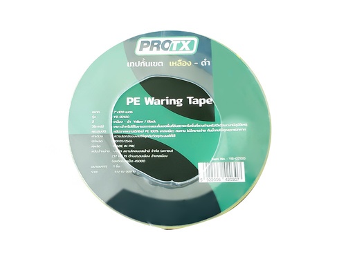  PROTX เทปกั้นเขต รุ่น YB-02100 เหลือง-ดำ ขนาด 2x100เมตร 