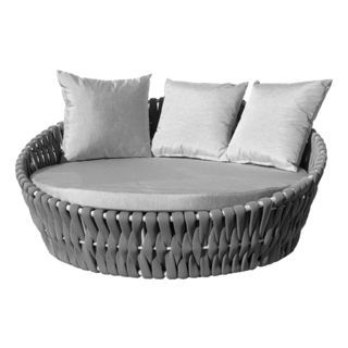 SUMMER SET โซฟา outdoor อลูมิเนียม 2ที่นั่ง Andaman ขนาด 160x120x72 ซม.สีขาว