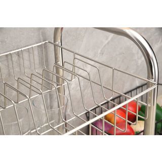 CLOSE ชั้นคว่ำจานสเตนเลส 2 ชั้น 32x51x41 ซม. CHERTAME-2D สีเงิน