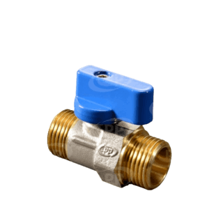 PP มินิบอลวาล์วทองเหลือง ผผ. 1/2  รุ่น 30016