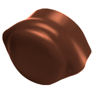 ดูร่าวัน ครอบโค้งปิดปลาย หลังคาลอนคู่ สีน้ำตาลมีสุข