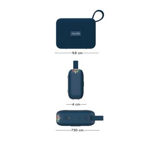 NUVIO ลำโพงบลูทูธพกพา รุ่น TF-M27 สีน้ำเงินเข้ม